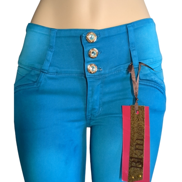 *NEW* Colombian Authentic Push Up But LIFTING High Waist Skinny JEANSSize 12 - Picture 15 of 16